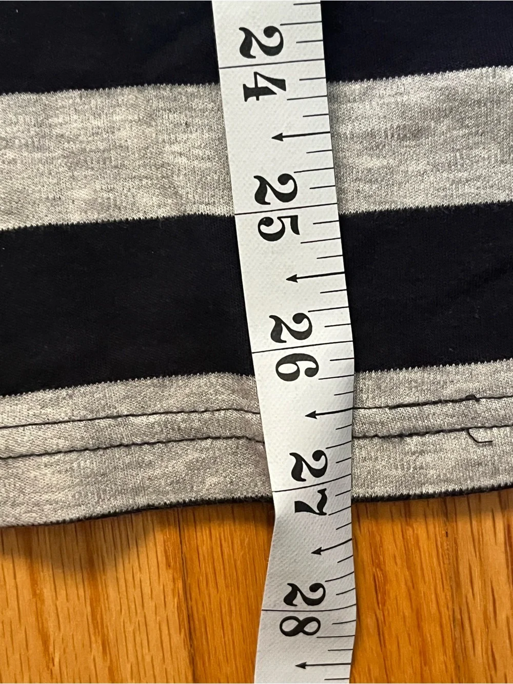 Banana Republic dark navy/black and Light Gray Striped Polo